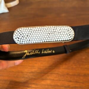 Vintage Judith Lieberman for Amen Wardy Beaded Black Belt